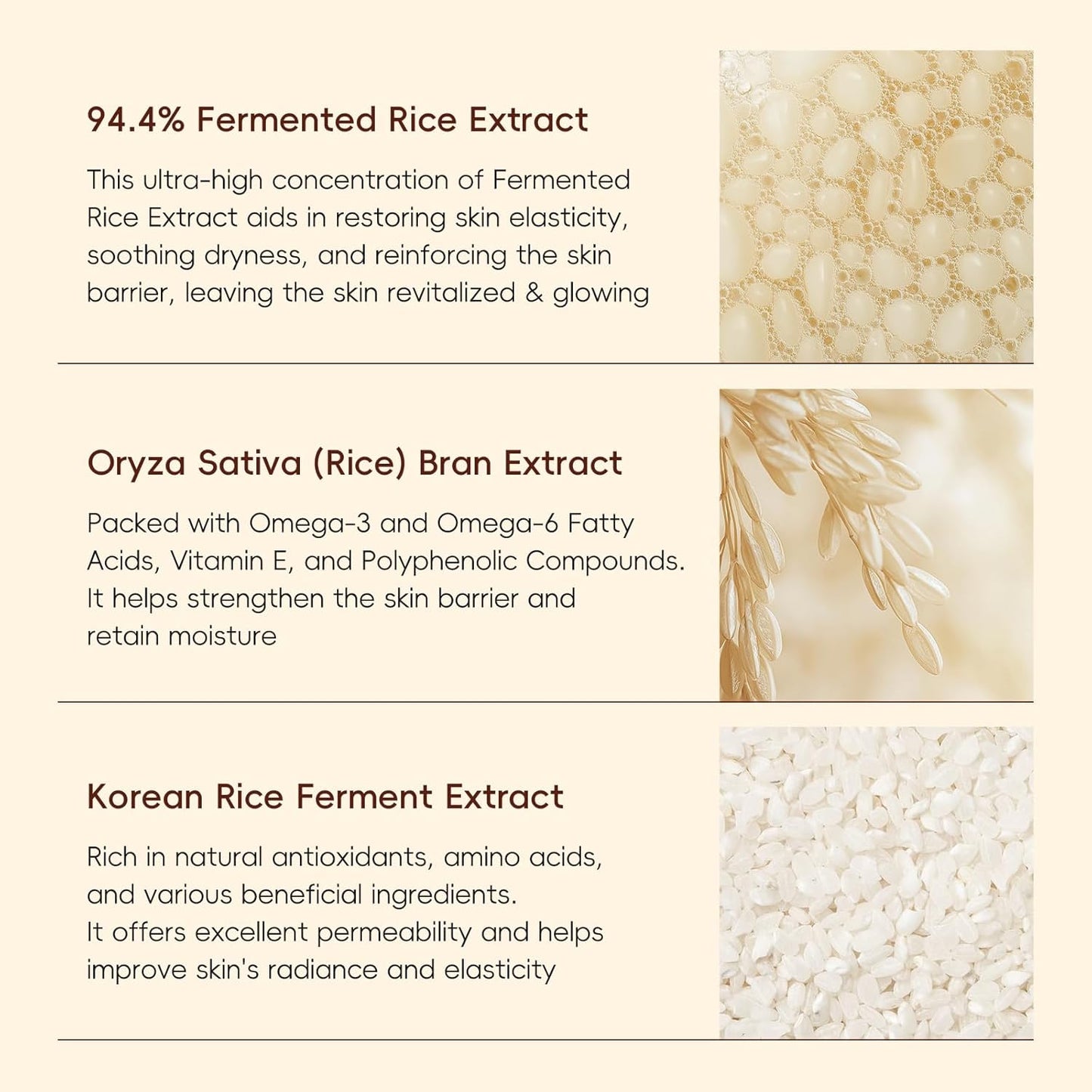 Skin Care Set, Korean Skin Care - Korean Beauty for Women - 5Pcs | Rice Cleanser, Toner, Serum, Eye Serum, Moisturizing Cream Teen Girls Mom Daughter Mother'S Day Birthday Christmas Lover