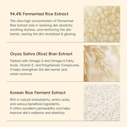 Skin Care Set, Korean Skin Care - Korean Beauty for Women - 5Pcs | Rice Cleanser, Toner, Serum, Eye Serum, Moisturizing Cream Teen Girls Mom Daughter Mother'S Day Birthday Christmas Lover